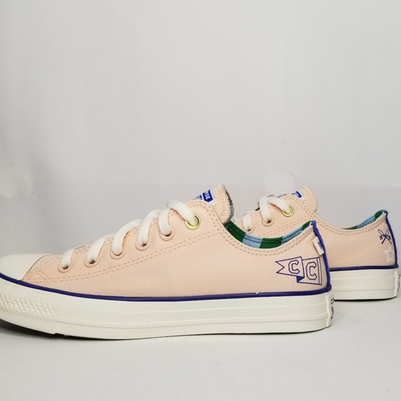 Converse  Unisex Prep Oxfords Women Size 5.5 Peach/Blue A10919F  NWT - Picture 2 of 10